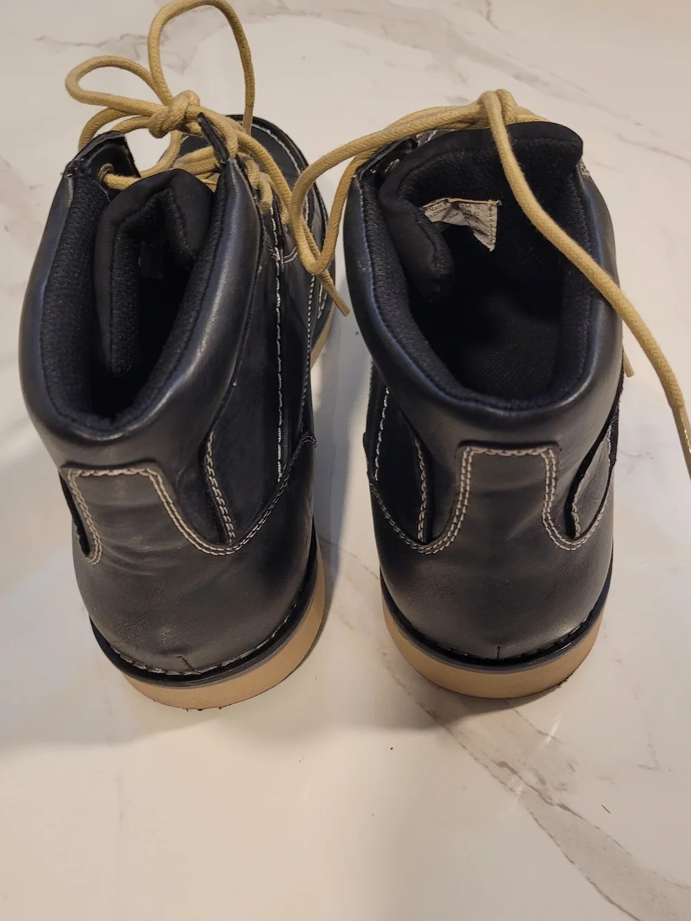 Dexter Black Chukka Boots with Tan Laces